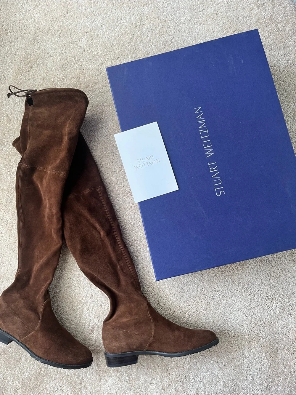 Stuart Weitzman Lowland Boots - Walnut Suede